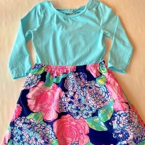 Lilly Pulitzer girls dress with 3/4 sleeves size L